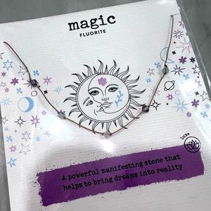 SOULKU ‘LUXE’ FLUORITE CELESTIAL NECKLACE FOR MAGIC